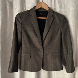 Adorable cropped tweed blazer by Theory